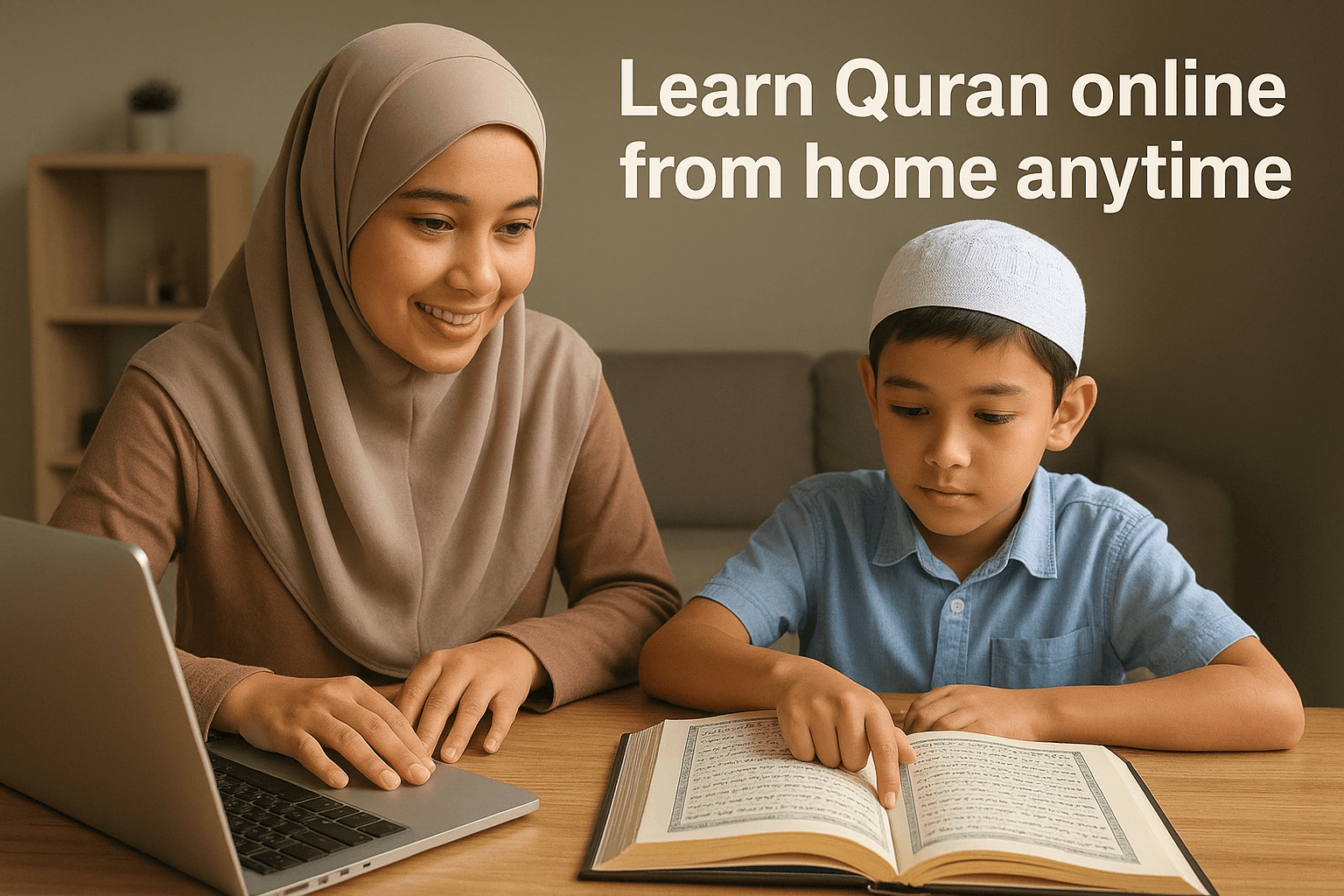 learn Quran online from home anytime