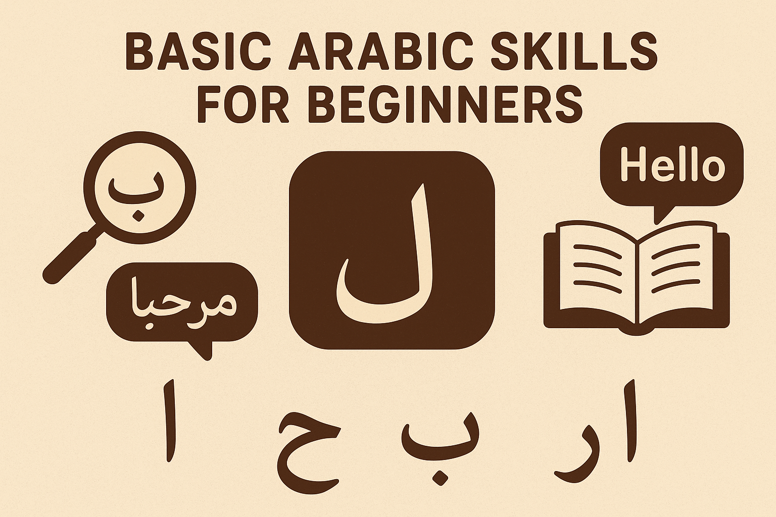 basic Arabic skills for beginners.