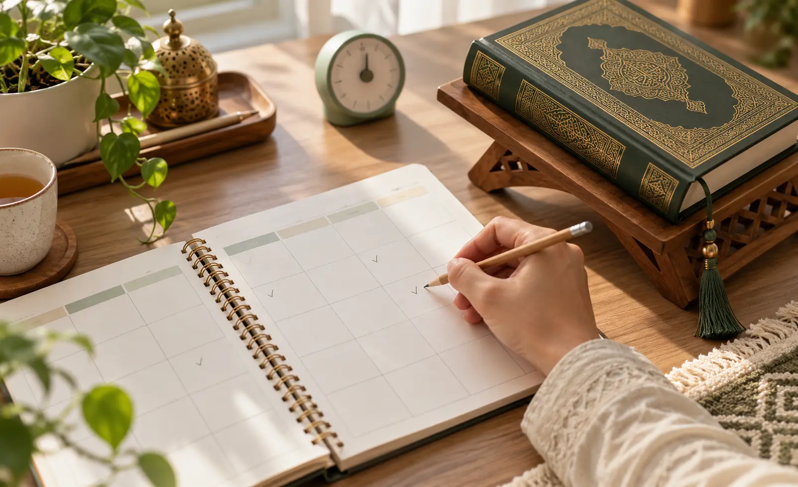 Planning a weekly Quran memorization and revision schedule